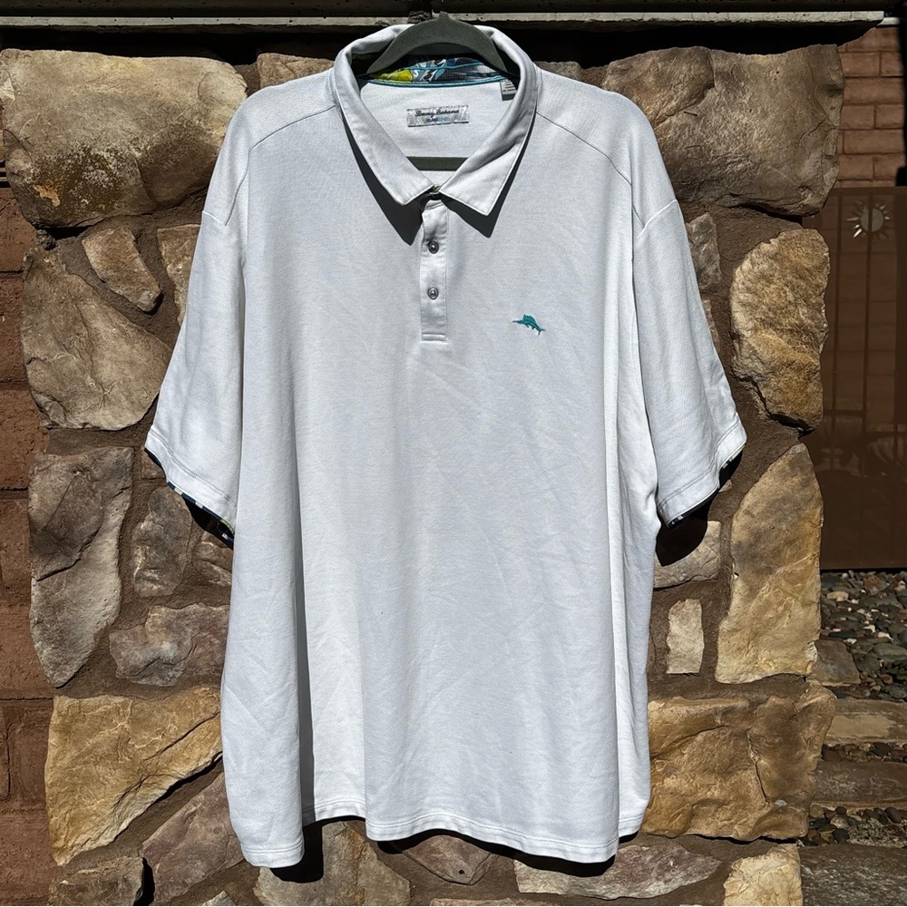 Tommy Bahama Men’s Polo Shirt White Sz 3X Island Zone Beach Vacation